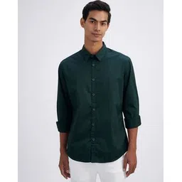pepe jeans Men Regular Fit Shirt with Spread Collar-picture-44
