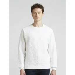 Pepe Jeans Men Self Design Round Neck Cotton Pullover Sweatshirt-picture-29
