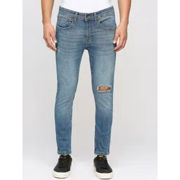 Pepe Jeans Men Skinny Fit Mildly Distressed Heavy Fade Whiskers Stretchable Jeans-picture-45