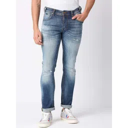 Pepe Jeans Men  Slim Fit Low Distress Heavy Fade Cotton Jeans-picture-27