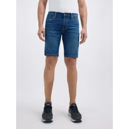 Pepe Jeans Men Slim Fit Mid-Rise Denim Shorts-picture-19