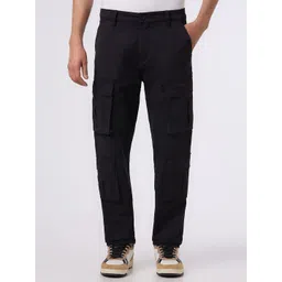 Pepe Jeans Men Solid Slim Fit Cargos Trousers-picture-16