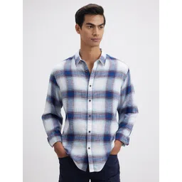 Pepe Jeans Men Tartan Checks Opaque Checked Casual Shirt-picture-47