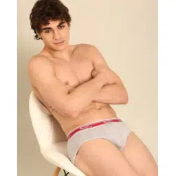 pepe jeans Men Typographic Print Briefs with Elasticated Waist-picture-11