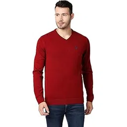 pepe jeans Men's Acrylic Blend Classic V-Neck Sweater-picture-27