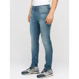 Pepe Jeans Mid Indigo Blue Cotton Skinny Fit Jeans-picture-18