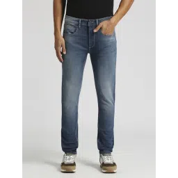 Pepe Jeans Mid Indigo Blue Cotton Skinny Jeans-picture-10