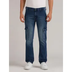 Pepe Jeans Mid Indigo Blue Straight Fit Cargo Jeans-picture-37