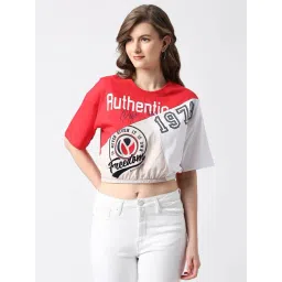 Pepe Jeans Multicolor Color-Block Crop T-Shirt-picture-35