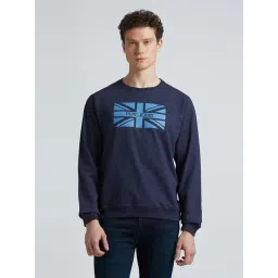 Pepe Jeans Navy Cotton Regular Fit Printed Sweatshirt-picture-12
