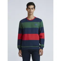 Pepe Jeans Navy Regular Fit Striped Sweatshirt-picture-10