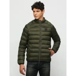 Pepe Jeans Olive Regular Fit Quilted Jacket-picture-32