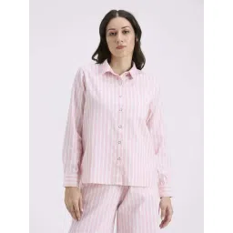 Pepe Jeans Pink Cotton Regular Fit Striped Shirt-picture-31
