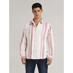 Pepe Jeans Pink Regular Fit Striped Shirt-picture-34