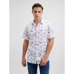 Pepe Jeans Purple & White Regular Fit Printed Shirt-picture-19