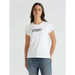 Pepe Jeans White Cotton Printed T-Shirt-picture-19