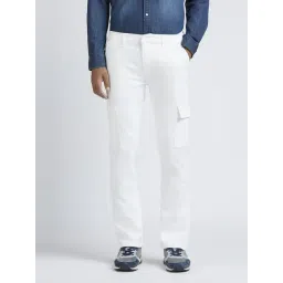 Pepe Jeans White Straight Fit Cargo Jeans-picture-40