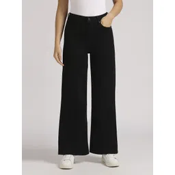 pepe jeans Women Loose Fit High Rise Black Jeans-picture-12