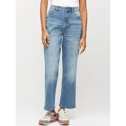 Pepe Jeans Women Straight Fit High Rise Clean Look Light Fade Stretchable Jeans-picture-20