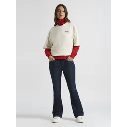 Pepe Jeans Women Typography Printed Pure Cotton Pockets T-shirt-picture-24