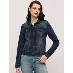Pepe Jeans Women Washed Crop Denim Jacket-picture-24