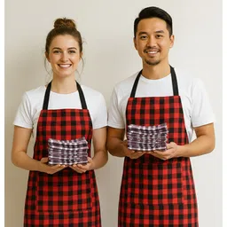 peperhomia Cotton Home Use Apron - Free Size-picture-18