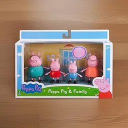 Peppa Pig Family Set George Mummy and Daddy Toyset for Kids Colors Plastic These Figurines are Designed May Be Different| Party Game | Kids Adults Gift| Birthday Gift| Gifts-picture-30