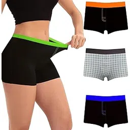 pepperika Women's Long Leg Full Coverage Boyshort Underwear Cotton Bloomer Briefs Hipster Under Dress Under Skirt Boy Leg Panties Combo Pack Multicolor-picture-39