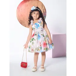 Peppermint Floral Print Chiffon A-Line Dress-picture-44