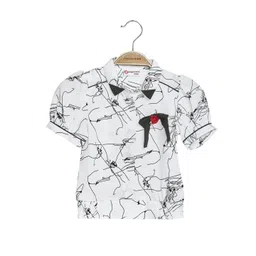 Peppermint Girls Abstract Printed Puff Sleeves Top-picture-24