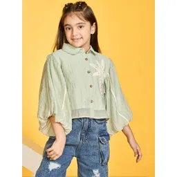 Peppermint Girls Floral Applique Top-picture-15