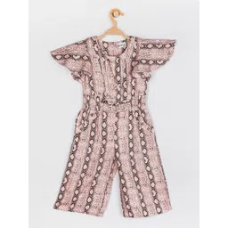 Peppermint Girls Peach-Coloured Printed Jumpsuit-picture-40