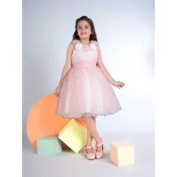 Peppermint Girls Pink Flared Fit Dress-picture-26