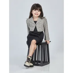 Peppermint Girls Printed A-Line Dress With Jacket-picture-14