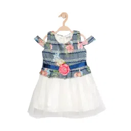 Peppermint Kids Blue & White Applique Dress-picture-28