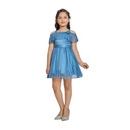 Peppermint Kids Blue Applique Dress-picture-13