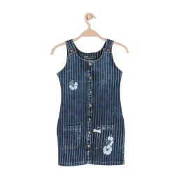 Peppermint Kids Blue Printed Dress-picture-15