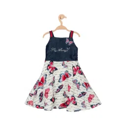 Peppermint Kids Blue Printed Dress-picture-10