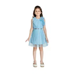 Peppermint Kids Blue Regular Fit Dress-picture-36