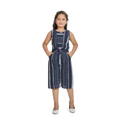 Peppermint Kids Navy Striped Jumpsuit-picture-37