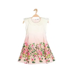Peppermint Kids Peach Printed Dress-picture-47