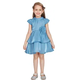 Peppermint Round Neck Cap Sleeves Fit & Flare Dress-picture-22