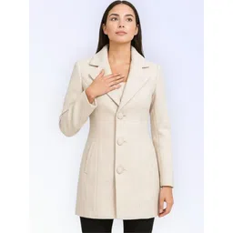 pepzoo Women Solid Double Breasted Casual Blazer-picture-18