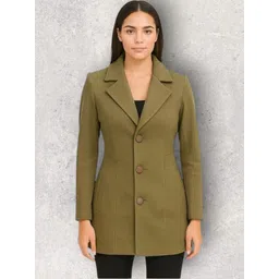 pepzoo Women Solid Double Breasted Casual Blazer-picture-10