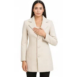 pepzoo Women Solid Double Breasted Casual Blazer-picture-5