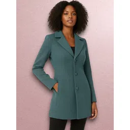 pepzoo Women Solid Double Breasted Casual Blazer-picture-18