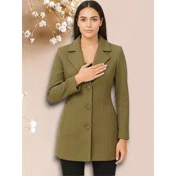 pepzoo Women Solid Double Breasted Casual Blazer-picture-38
