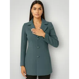 pepzoo Women Solid Double Breasted Casual Blazer-picture-16