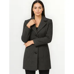 pepzoo Women Solid Double Breasted Casual Blazer-picture-25