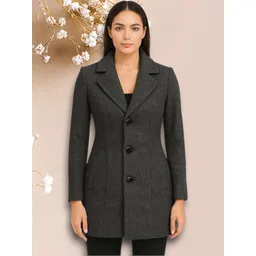 pepzoo Women Solid Double Breasted Casual Blazer-picture-19